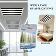 thumbnail image 6 of 1 Pack Simple Stripe Fluorescent Light Covers for Ceiling Lights Black and White Magnetic Ceiling Light Covers Overhead Light Filters for Office Classroom Home, 6 of 9