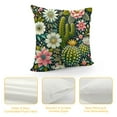 thumbnail image 4 of JRXY  Watercolor Cactus Throw Pillow Cover Green Plants Succulent on Desert Exotic Blossom Cozy Square Cushion Case for Men Women Boys Girls Room Home Decor White, 4 of 5