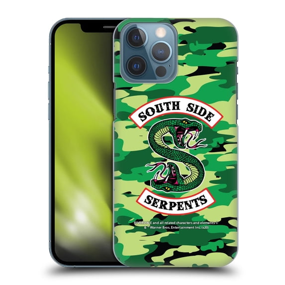 Head Case Designs Officially Licensed Riverdale South Side Serpents Camouflage Logo Hard Back Case Compatible with Apple iPhone 13 Pro Max
