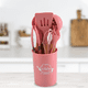 thumbnail image 4 of Juego de utensilios de cocina, utensilios de cocina de silicona antiadherentes, juego de utensilios de cocina resistentes al calor Rojo Verde Cocina, Decoración y Otros, 4 of 5