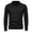 Black, variant on Men's Thermal Weave Sweater High Collar Winter Pullover Knit Breathable Design