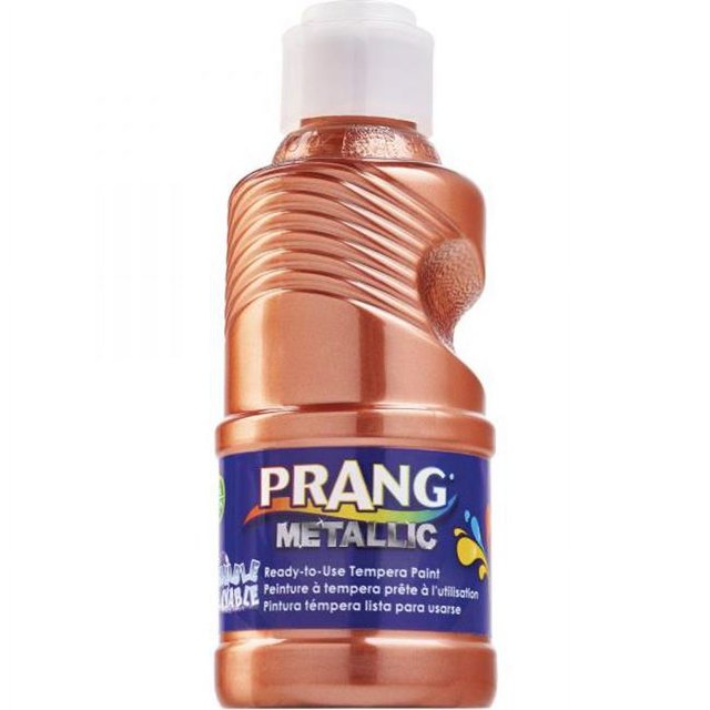 Prang DIXX11766 8 oz Ready to Use Washable Paint, Metallic Copper