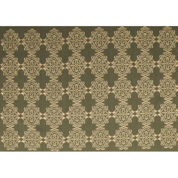 Ahgly Company Indoor Rectangle Abstract Brown Contemporary Area Rugs, 8' x 12'