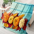 thumbnail image 5 of Lilixerw Clearance Fall Throw Blanket Autumn Harvest Pumpkin Blanket,Fall Maple Leaf Blanket Super Soft Throw Blanket,Lightweight Fluffy Plush Bed Blanket,for Autumn Thanksgiving Decorations, 5 of 6