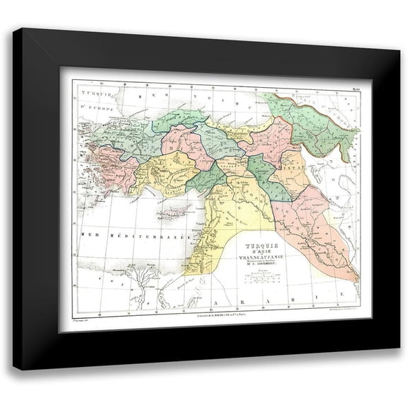 Cortambert 14x12 Black Modern Framed Museum Art Print Titled - Asia Turkey - Cortambert 1880