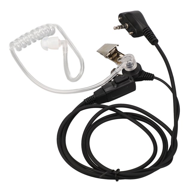Acoustic Tube Headset, PU Earpiece Noise Reduction 3.5mm Interface Portable Transparent Radiation Reduction For EVX 261 For 1 Pcs