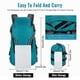thumbnail image 2 of Lightweight Foldable Backpack Water-resistant Nylon for Hiking Travel Cycle and Camping Packable Backpack, 2 of 2