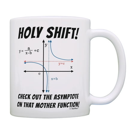 

ThisWear Math Gifts Holy Shift Check the Asymptote Math Nerd Gifts Math Lover Mug Coffee Mug