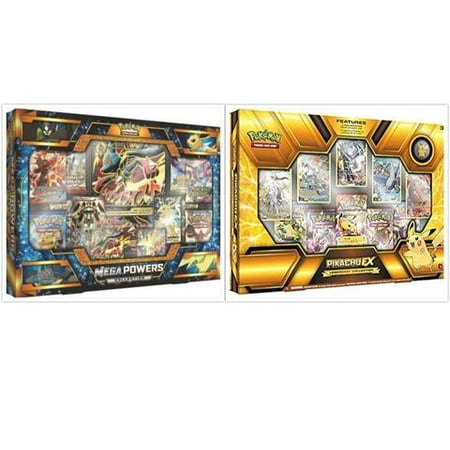 Pokemon Pikachu Ex Legendary Collection Box And Mega Powers Collection Box Bundle 1 Of Each
