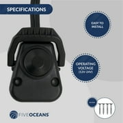 مفتاح قدم محرك الصيد Five Oceans مع التحكم المستمر في الرافعة ومقاوم للماء IP65