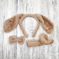 thumbnail image 5 of Long Ears Dog Headband + Bow + Tail Set Cosplay Animal Hair Hoop For Party Multi-color Optional, 5 of 5