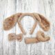 thumbnail image 5 of Long Ears Dog Headband + Bow + Tail Set Cosplay Animal Hair Hoop For Party Multi-color Optional, 5 of 5