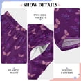 thumbnail image 4 of Kids' Pajama Pants Soft Relaxed Fit Sleep Pants Lounge Pants with Pockets Little Butterfly and Rose Small, 4 of 9