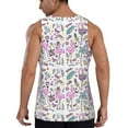 thumbnail image 3 of Xecao Summer with Flamingo Men's Tank Top Workout Quick Dry Sleeveless Gym Jogging Muscle Shirts Summer Swim Beach Tops, 3 of 9