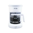 Mr. Coffee 5Cup Compact Design Coffee Maker with Easy Switch, White