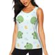 thumbnail image 1 of Balery Kawaii Frogs Camiseta sin mangas estampada ligera para mujer, tops de entrenamiento sin mangas, camisetas de yoga transpirables de secado rápido.-Medium, 1 of 7