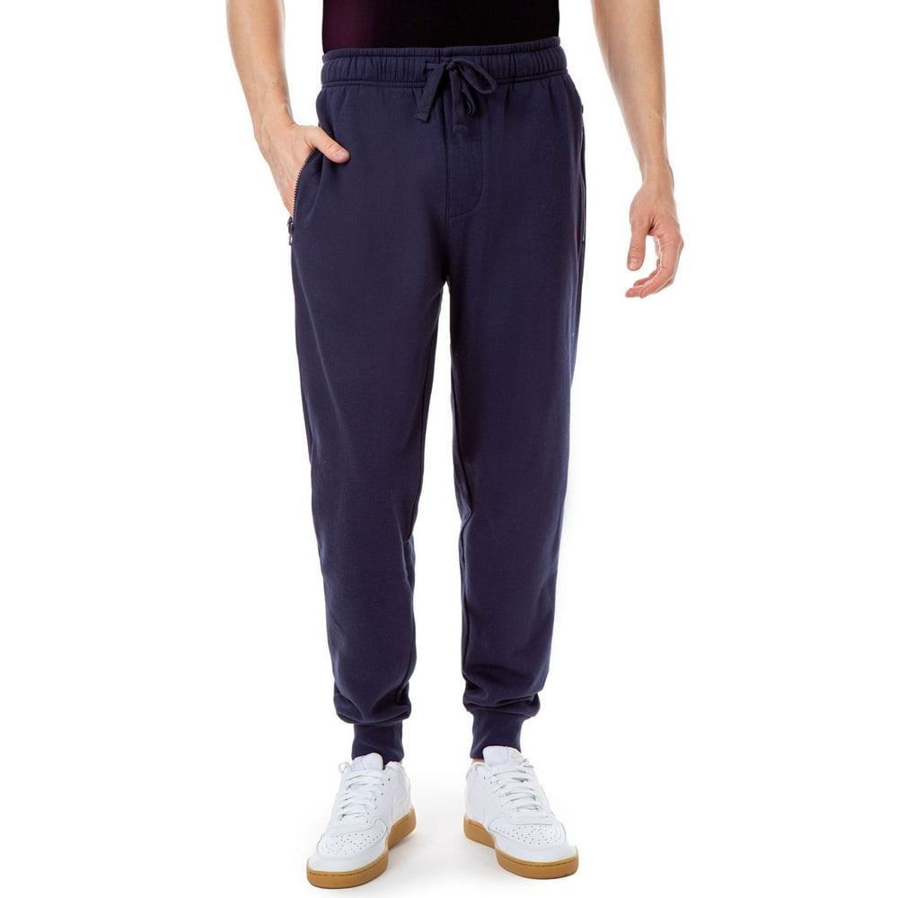 U.S. Polo Assn. - U.S. Polo Assn. Men's Fleece Sweatpants with Zip ...