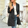 thumbnail image 4 of Tejiojio Clearance Rollbacks Womens Fashion Winter Long Sleeve Loose Wild Elegant Comfortable Coat Outwear, 4 of 7