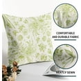 thumbnail image 5 of Sage Green Floral Pillow Covers 18x18 Set of 2 Spring Flower Vintage Chinoiserie Cream Decorative Throw Pillows Outdoor Country Farmhouse Pillowcases Square Cushion Case Decor for Home Sofa Couch Bed, 5 of 6