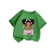 thumbnail image 3 of Tfken Toddler Girl Kids T-Shirts Crew Neck Short Sleeve Tops Cartoon Character Print Fashion Summer Girls Tee Orange Size 13-14 Years, 3 of 5