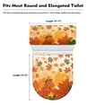 thumbnail image 5 of HELLHERO Maple Leaves Universal Bathroom Toilet Lid Cover Set Elastic Edge Elastic Bottom Stretch Fit Bathroom Toilet Cozy Set Fits All Toilet Shapes Bathroom Home Stays in Place 17"x21", 5 of 5