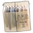 thumbnail image 2 of Moyic - Bolsa para colgar ropa, armario, abrigo, bolsa de almacenamiento, organizador con transparente Cubiertas para muebles de jardín beige Moyic HA004012-02, 2 of 6
