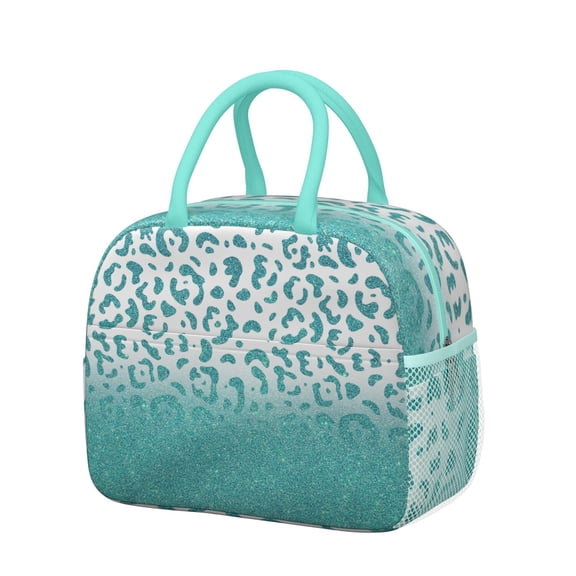 Reusable Leopard Lnsulated Lunch Bag for Women & Men-Leakproof Water-Resistant Cooler Tote,Large Capacity(10.6x8.7x6.3in)for Work,Office,Travel,Picnic,Beach.