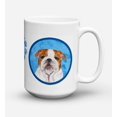 thumbnail image 1 of ""Caroline'S Treasures Ss4760-Bu-Cm15 Bulldog English Taza De Café De Cerámica Para Microondas, 15 Oz, Multicolor"", 1 of 1