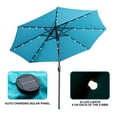 thumbnail image 5 of Clihome  9 Ft Aluminum Patio Market Umbrella with Tilt & Crank Blue, 5 of 5