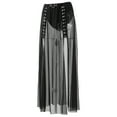 thumbnail image 5 of Aayomet Plus Size Skirts for Women Split Skirt With Hook Button (Black, XL), 5 of 5