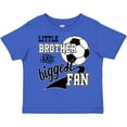 thumbnail image 3 of Inktastic Little Brother and Biggest Fan Soccer Player Boys Toddler T-Shirt, 3 of 5