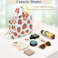 thumbnail image 5 of FORMRS Womens Corduroy Tote Bag Crossbody Shoulder Handbag with Pocket, Strawberry, 5 of 7