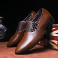 thumbnail image 5 of Frhoxug Men's Smooth Slip-On Dress Shoes For Wedding Party Office, 5 of 6