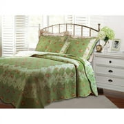 Bloomfield Sage Full/queen Quilt Set