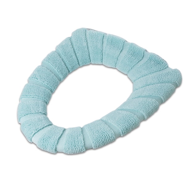 Cubierta de asiento de tapa de inodoro Almohadillas en forma de O Cómodo Baño Suministro Agua Punto de Punto Mats Soft Soft Cálido Mantenimiento Decorativo Verde Noticed HA010185-03