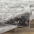 thumbnail image 5 of Hauteloom Marble Swirl Collection Abstract Coastal Living Room Bedroom Dining Room Area Rug - Modern Contemporary Bohemian - Grey, Dark Gray, White - 6'7" x 9'6", 5 of 10