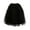 w93# Black623, variant on Women Tutu Mini Skirt Elastic Waist Pleated Mesh Solid Color Ruffles Tiered Soft Drape Short A Line Elegant Ruched Layered Flowy Irregular Short Skirts,Black,S