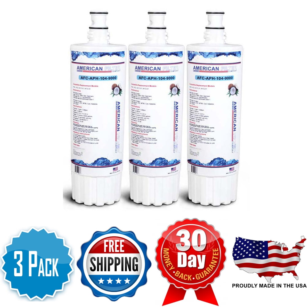 3 Pack American Filter Company™ brand water filters to BodyGlove® BG1000C Filters