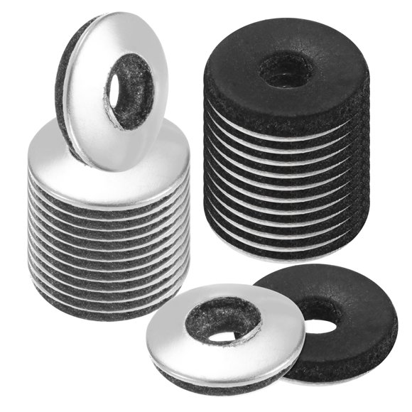 60-Pack EPDM Bonded Sealing Rubber Washers, 304 Stainless Steel #8 x 1/2" OD Neoprene Rubber Washer Gasket