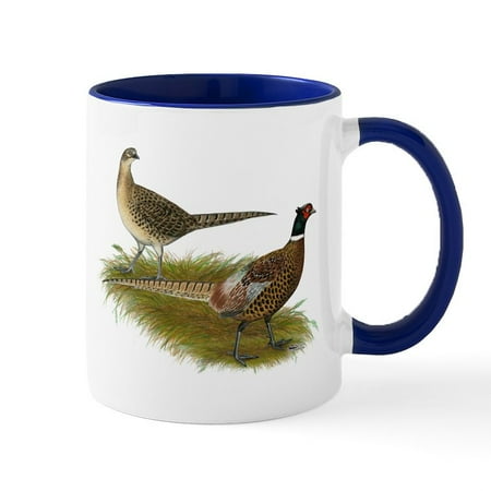 

CafePress - Ringneck Pheasant Pair Mug - 11 oz Ceramic Mug - Novelty Coffee Tea Cup