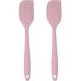 thumbnail image 1 of Silicone Spatula Set – 2-Piece Set of Rubber Spatulas for Non-Stick Cookware – Kitchen Tools and Accessories with Comfortable Handles, Heat-Resistant Utensils for Cooking and Baking – Pastel Pink, 1 of 5