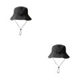 thumbnail image 4 of Jumpingount Sombrero de cubo, gorra de pescador, protección para la cabeza de verano, accesorios de Camping multiusos, dulce regalo, gorras de Gris 2piezas, 4 of 6