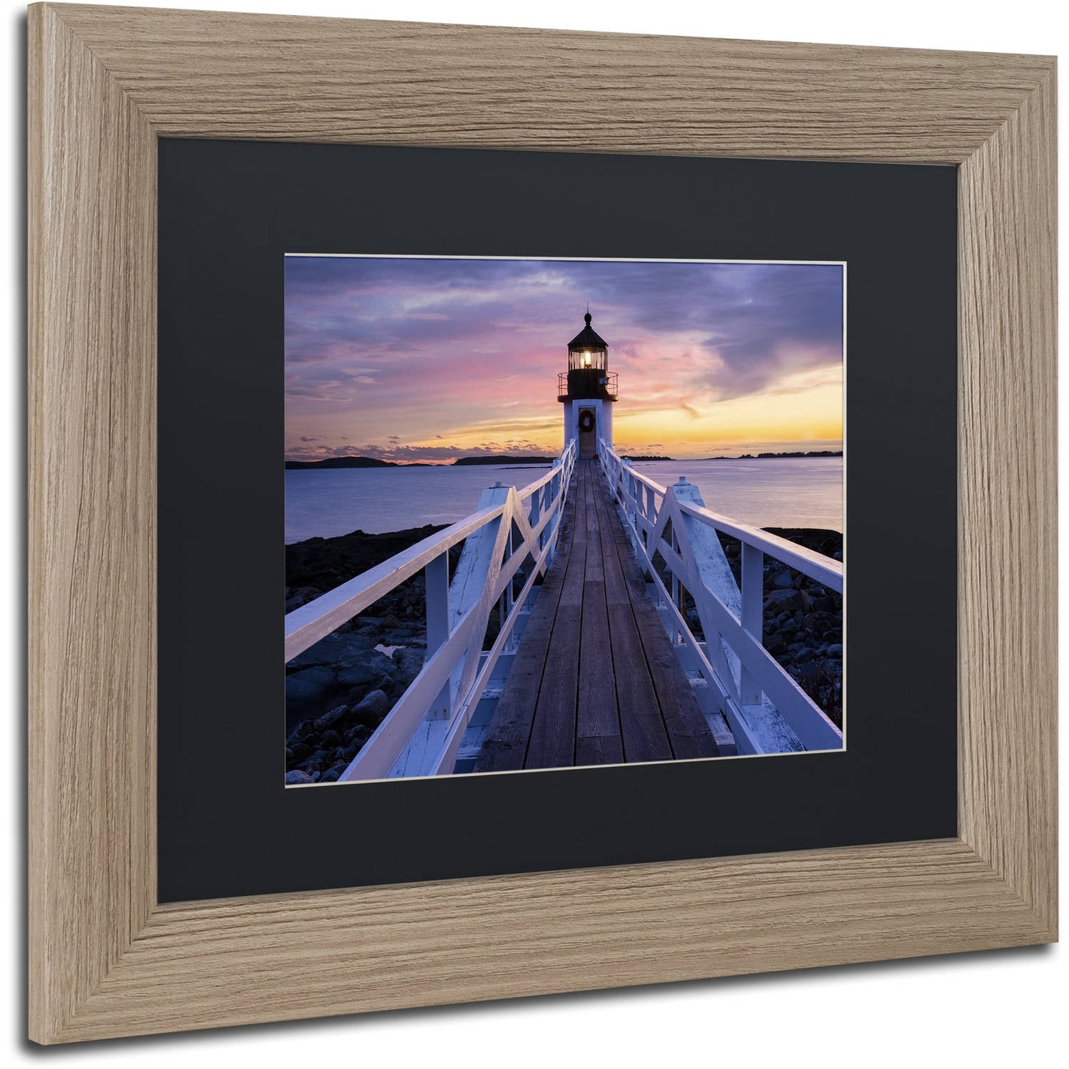 Trademark Fine Art "December Hues" Canvas Art by Michael Blanchette Photography Black Matte, Birch Frame