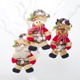 thumbnail image 2 of Christmas Tree Decorations Santa Claus Creative Cloth Doll Hanging Garland Pendants Christmas Decorations for Home Ornaments, 2 of 5