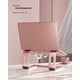 thumbnail image 2 of Soporte p/ laptop Nulaxy, ergonómico de aluminio p/ computadora portátil, desmontable, compatible con Mac, Dell, HP (D-Rose Gold), 2 of 3