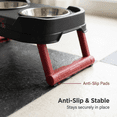 thumbnail image 4 of Likaty Elevated Dog Bowl Stand,Raised Adjustable Bowls for Small Size Dogs Cat, 2-in-1 Food & Water Station Puppy Pets Supplies-Black, 4 of 8