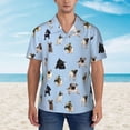 thumbnail image 3 of West Highland White Terrier Dog Mens Hawaiian Shirt Short Sleeve Casual Button Up Tropical Summer Beach Shirt, 3 of 9