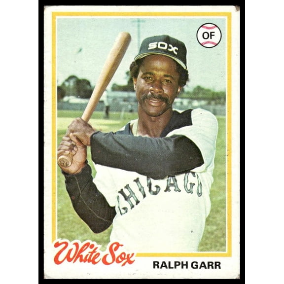 1978 Topps 628 Ralph Garr Chicago White Sox Baseball Card Very Good Chicago White Sox MLB Baseball Trading Card