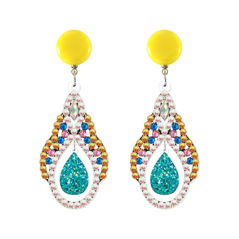 Rock N Roll Earrings Wood Earring Blanks Floral Diamond Shaped Earrings Wood Jewelry Findings ECO Friendly Jewelry DIY Earrings