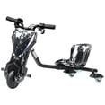 thumbnail image 2 of Drift Trike, Kid Ride on Tricycles, Big Wheel Drifting Tricycle for Ages 8+, Ride-On Kids Tricycle with Adjustable Seat-Black White,US Plug, 2 of 8